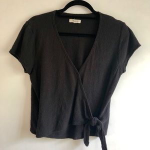 Madewell Classic Black Tie Top
